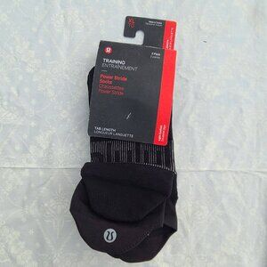 Lululemon Power Stride Tab Socks Anti-Stink 3 Pack - Black - Size XXL (Men XL)